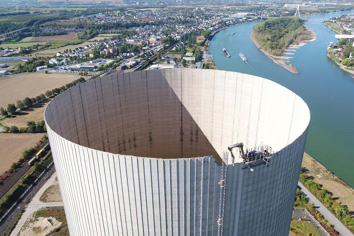 MB Spezialabbruch - Projekte: AKW Mülheim-Kärlich, Rückbau Naturzugkühlturm