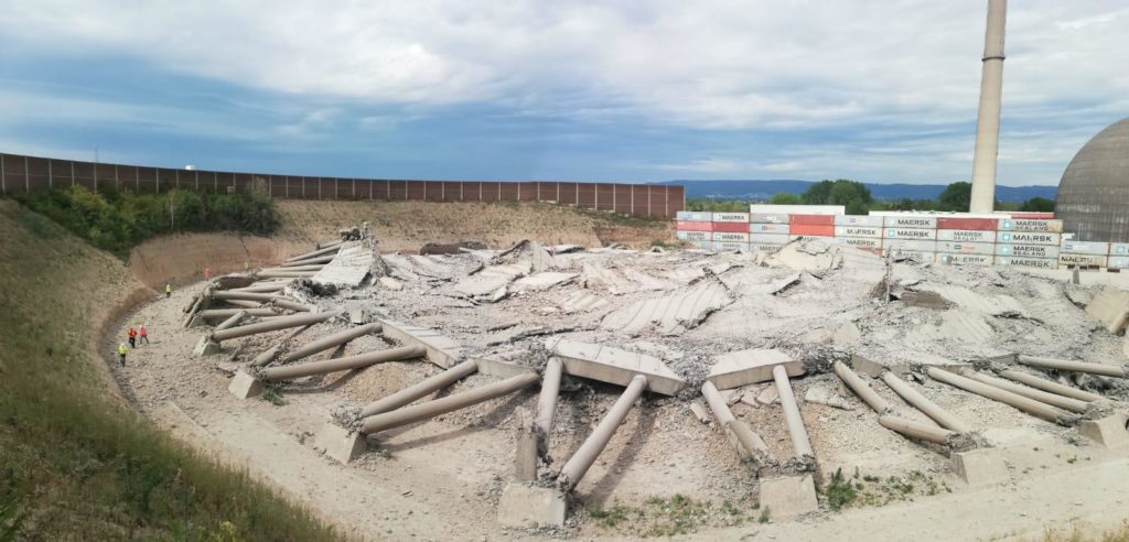 MB Spezialabbruch - Projekte: AKW Mülheim-Kärlich, Reste des Kühlturms