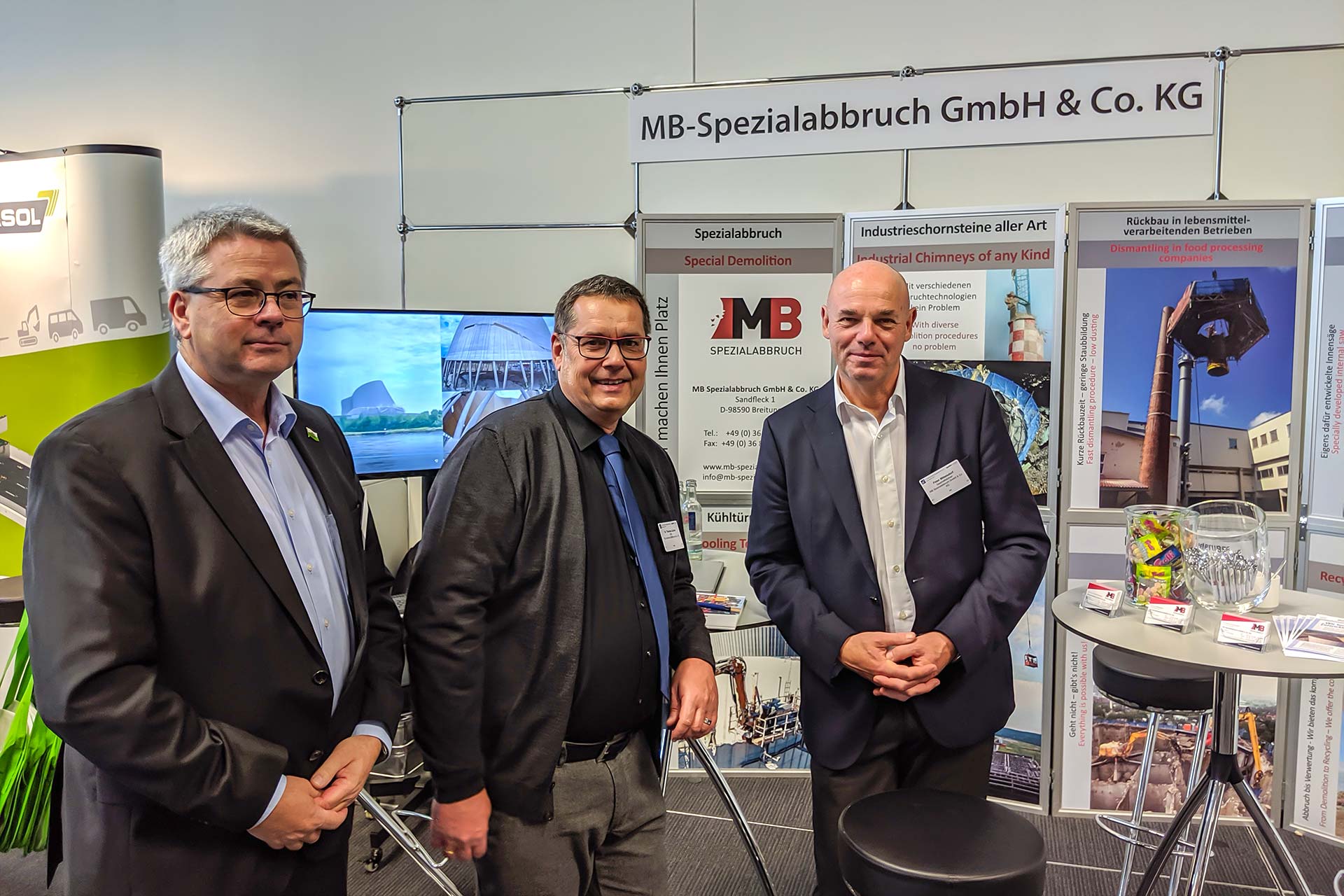 MB Spezialabbruch at the 2nd Construction Equipment Forum in Mannheim - A. Kaschadt and P. Mittelsdorf